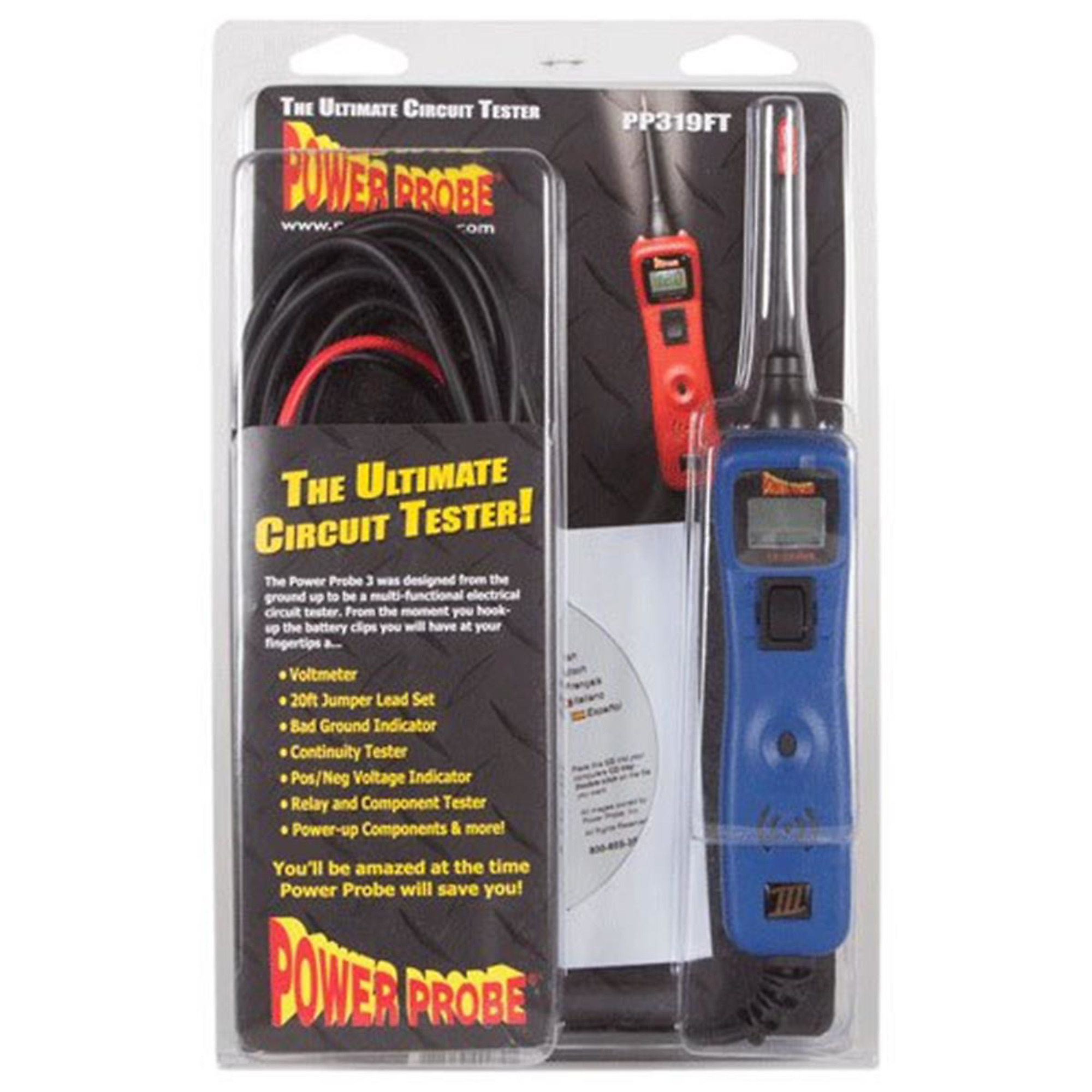 Power Probe III Clamshell — 8in. dia., 48-Oz. Economy Plastic, Blue, Model# PPRPP3CSBLU